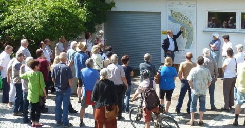 Starkes Interesse an den Führungen durch das Gartenschaugelände